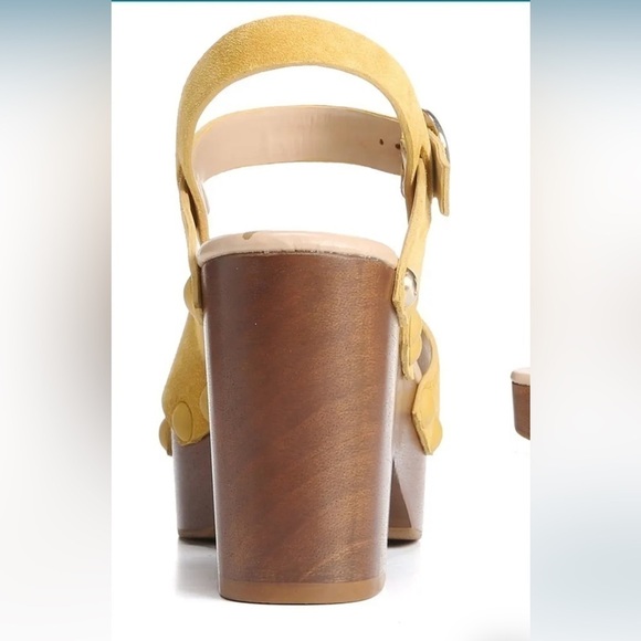 Sam Edelman Josefine mustard suede leather boho sandals Sz 9 1/2 new - Picture 5 of 10